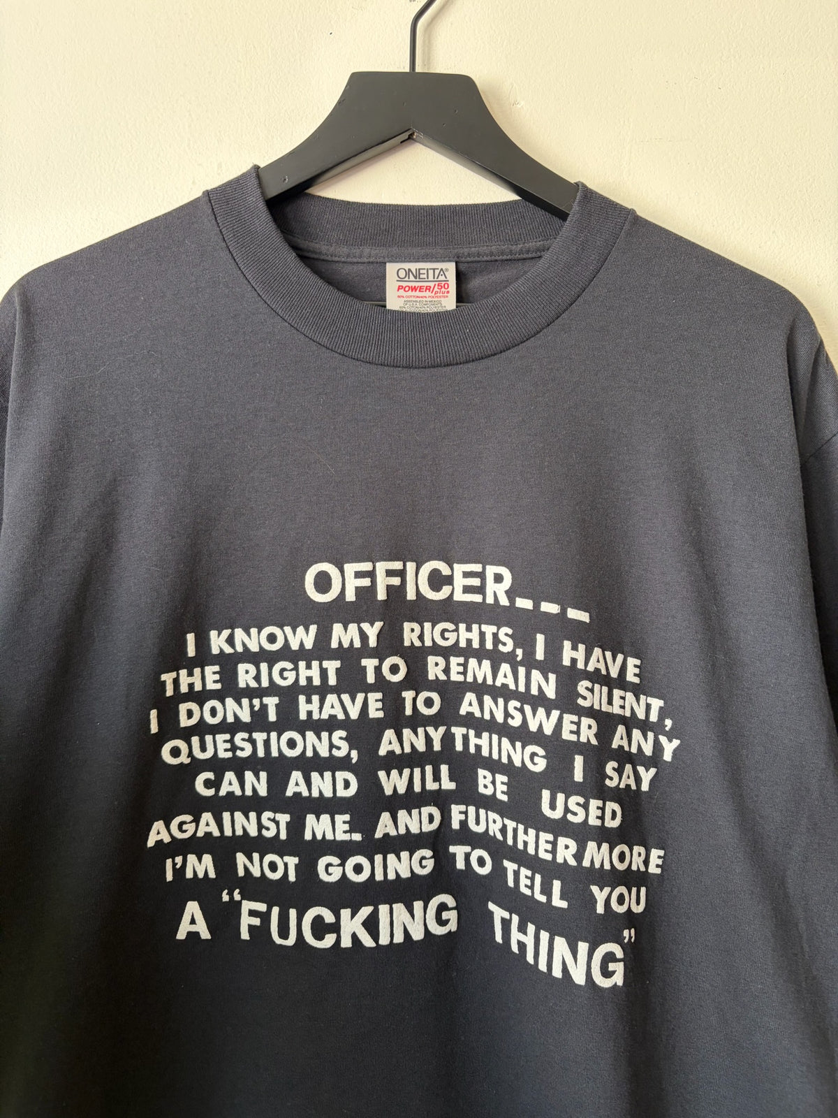 90s Officer I Know My Rights Shirt