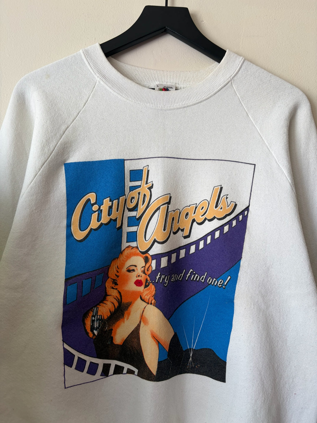 90s "City Of Angels Try To Find One” Crewneck