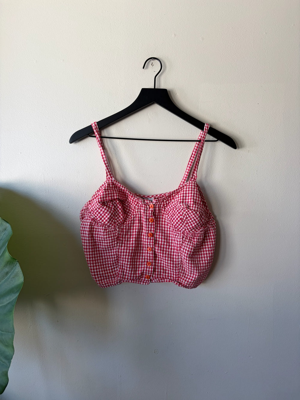 80s Plaid Womens Top