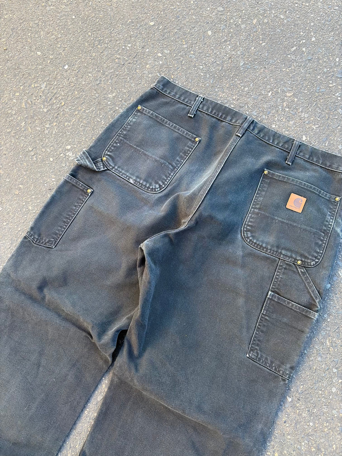 Black Paint Splattered Carhartt Double Knees
