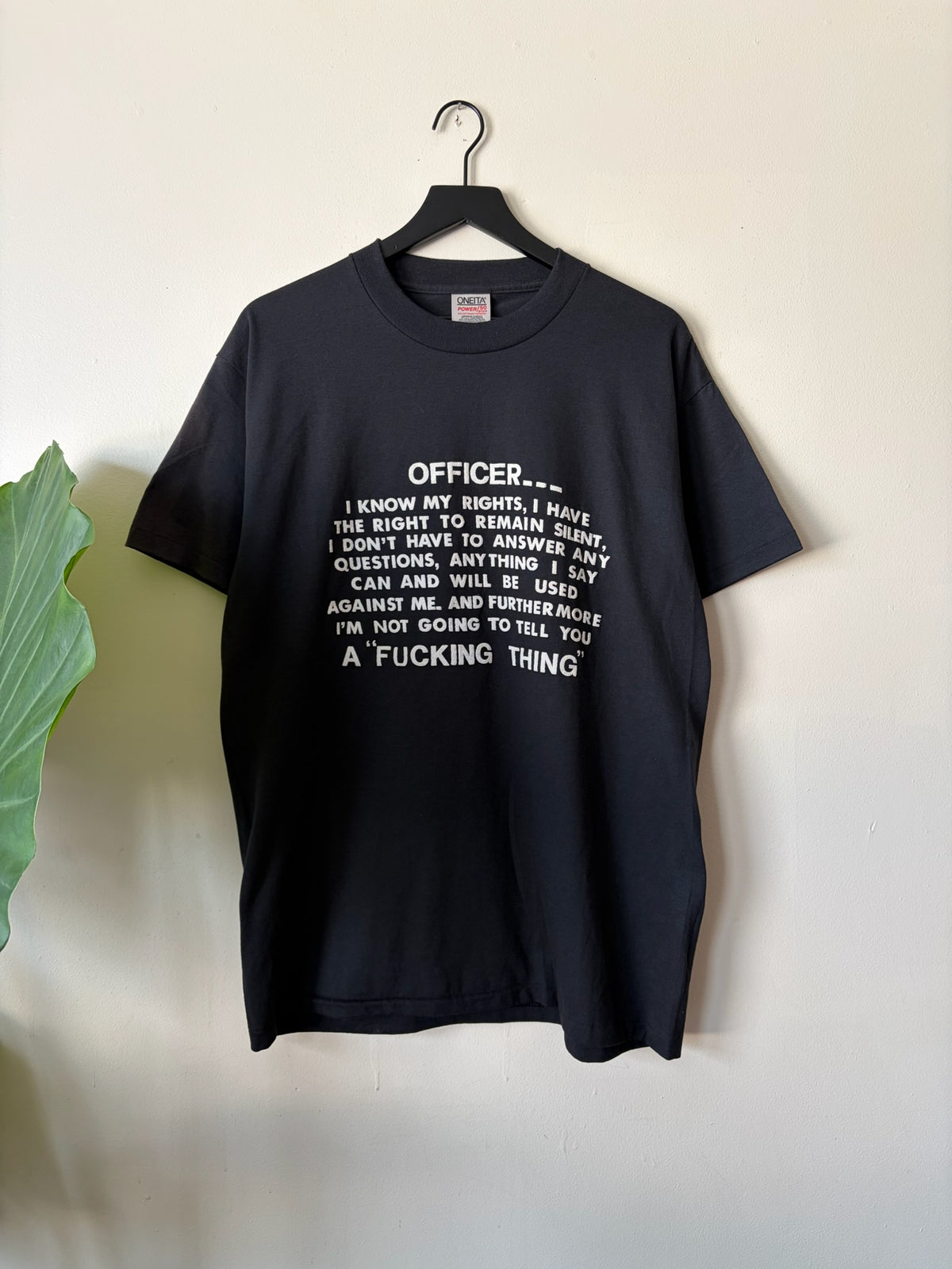 90s Officer I Know My Rights Shirt