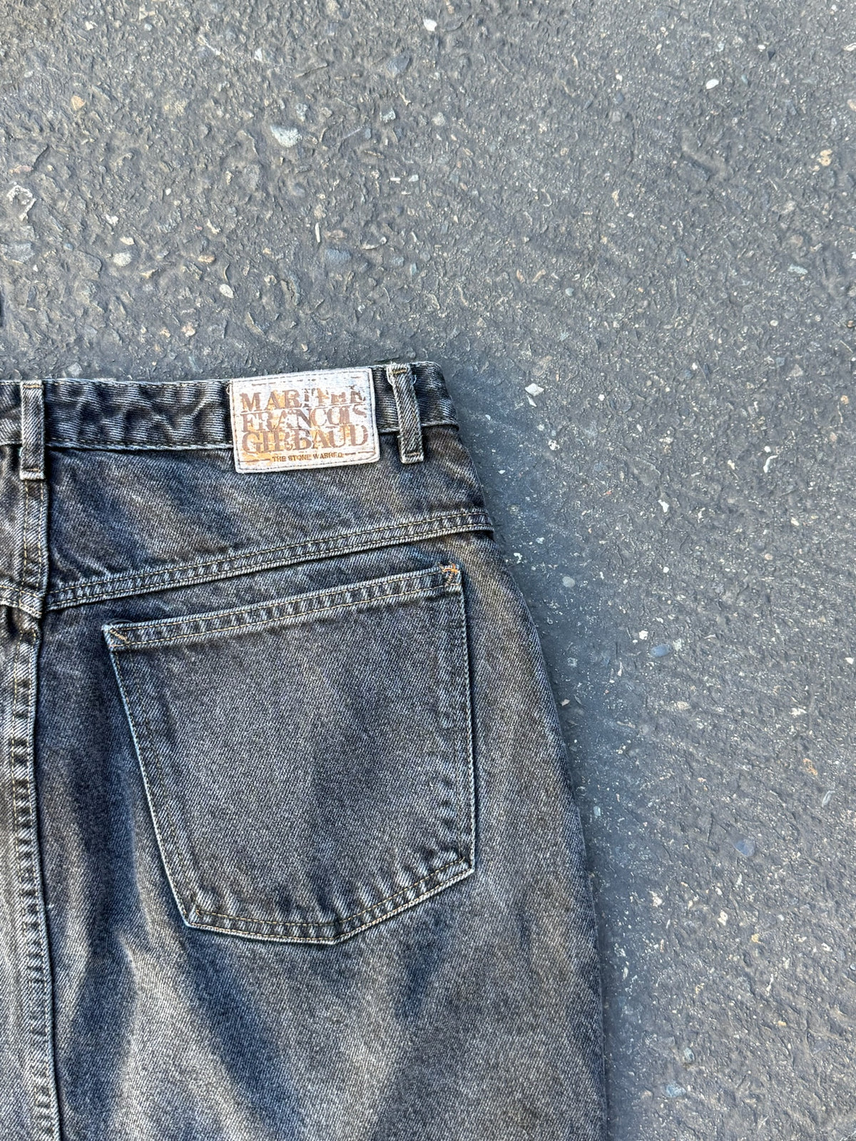2000s MGF Black Denim Skirt