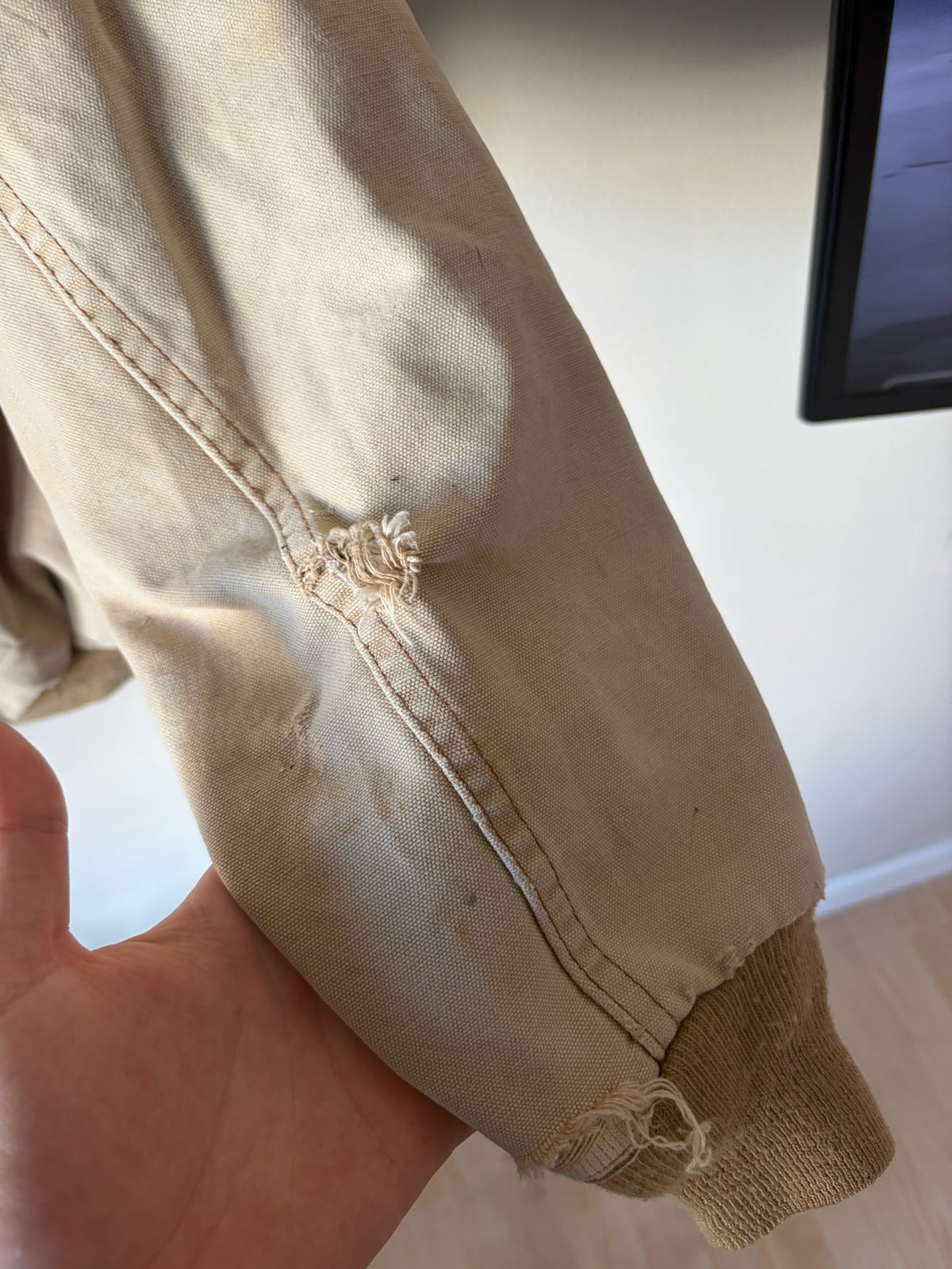 80s Thermal Lined Faded Carhartt Hooded Jacket