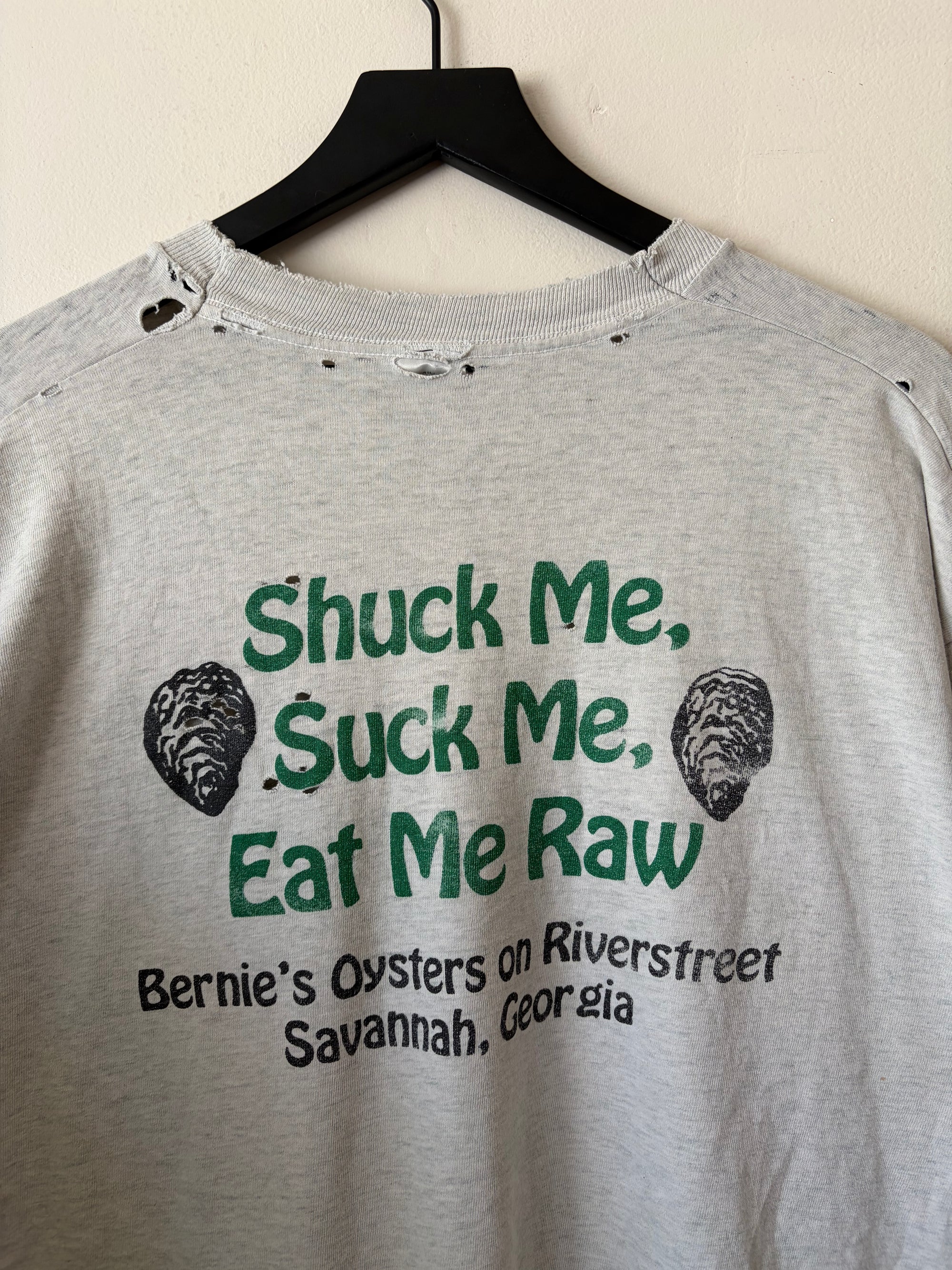 90s "Shuck Me Suck Me Eat Me Raw" Shirt