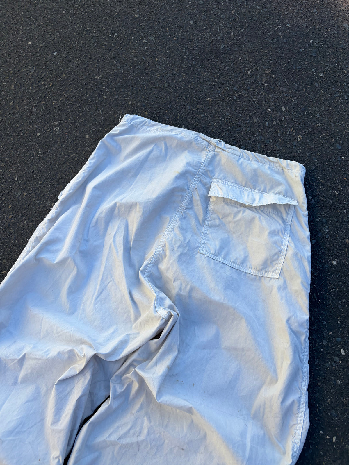 60s White M65 Shell Pants