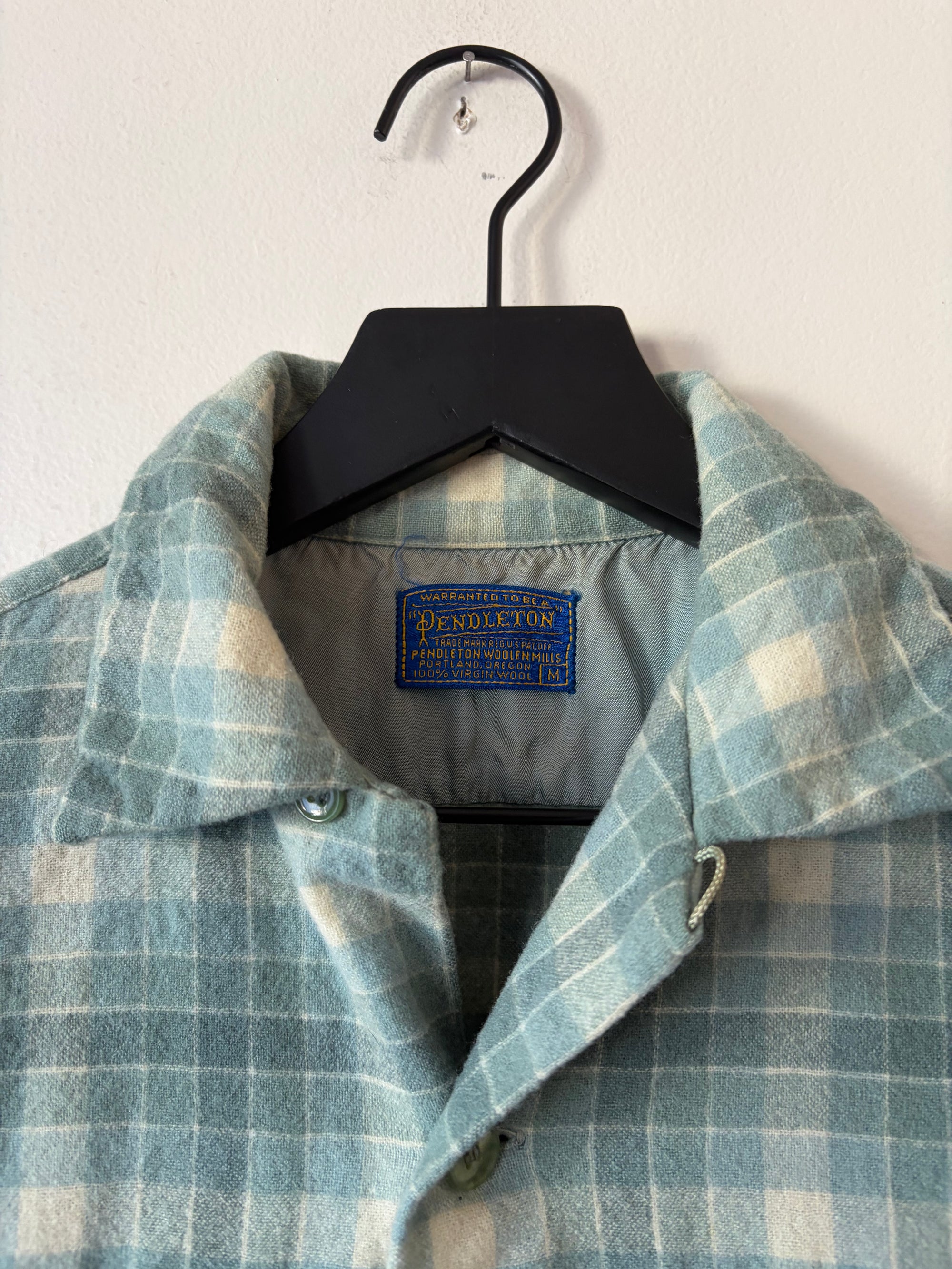 70s Pendleton Loop Collar Wool Flannel