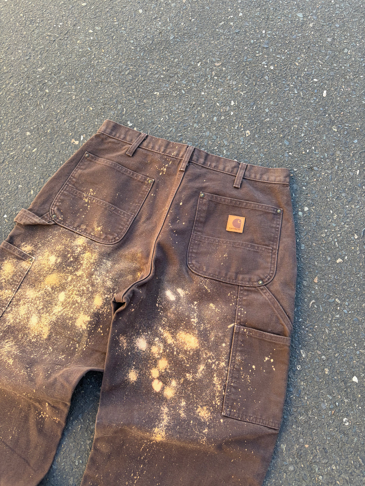 Brown Bleached Carhartt Double Knees
