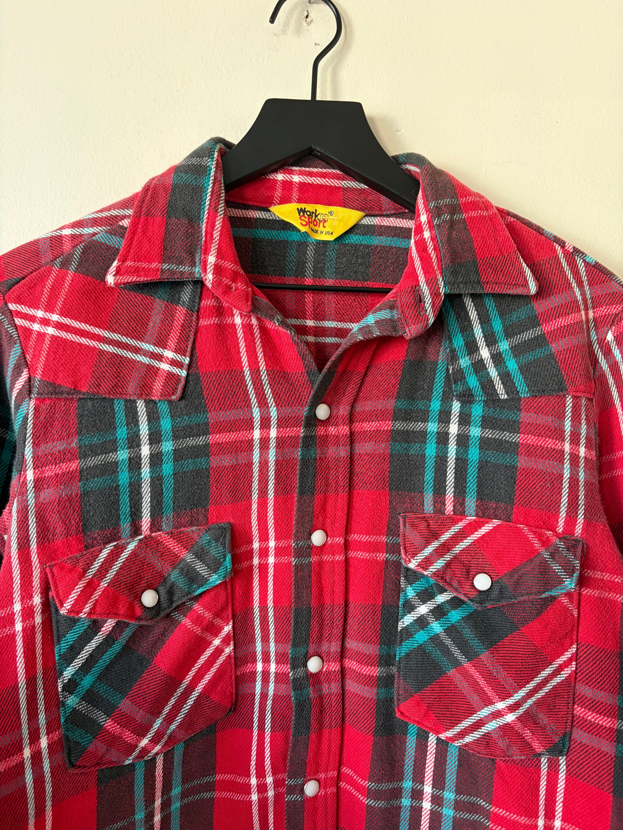 80s Worksport Cotton Flannel