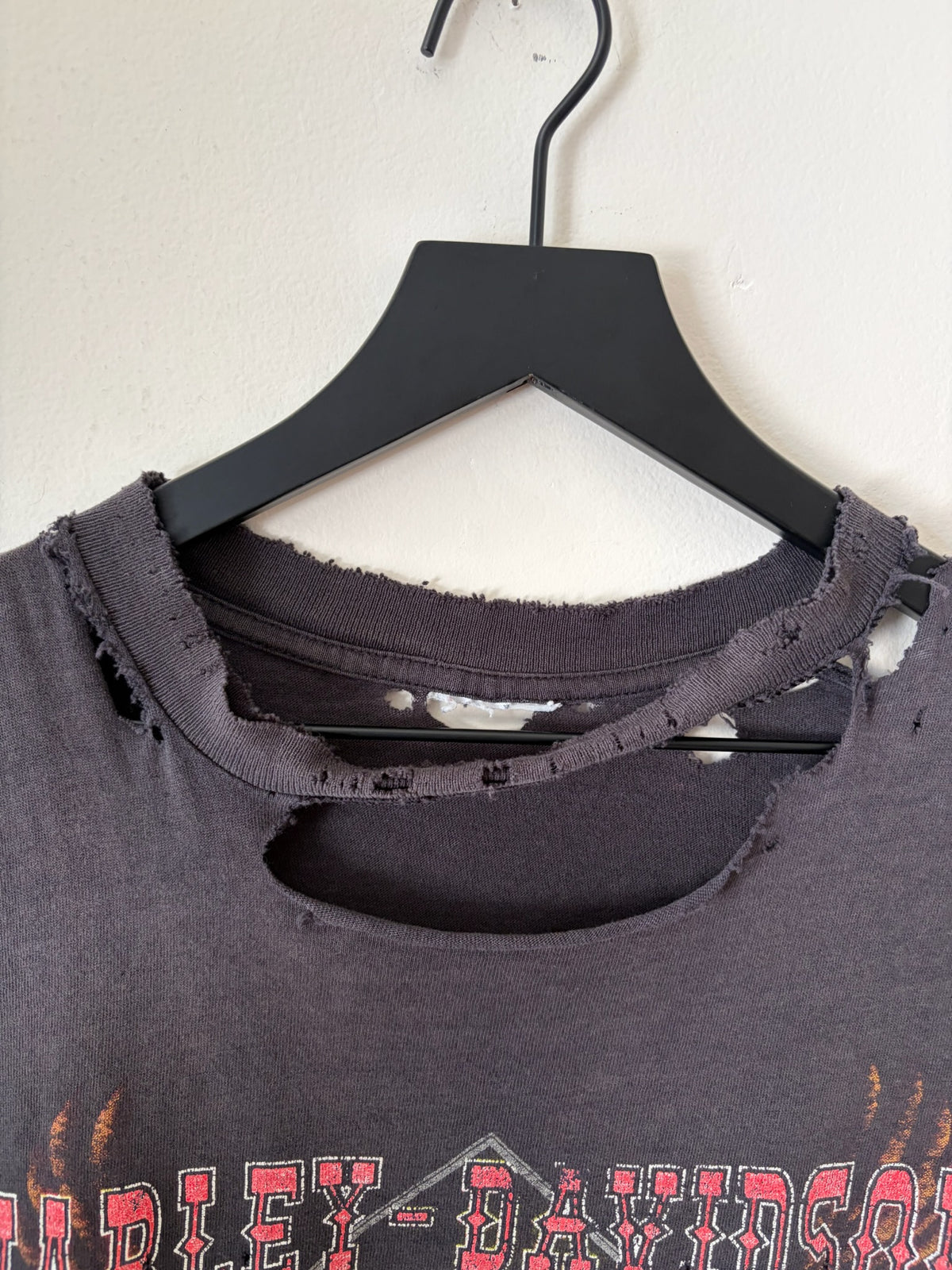 90s Thrashed Harley Davidson Cut-Off shirt