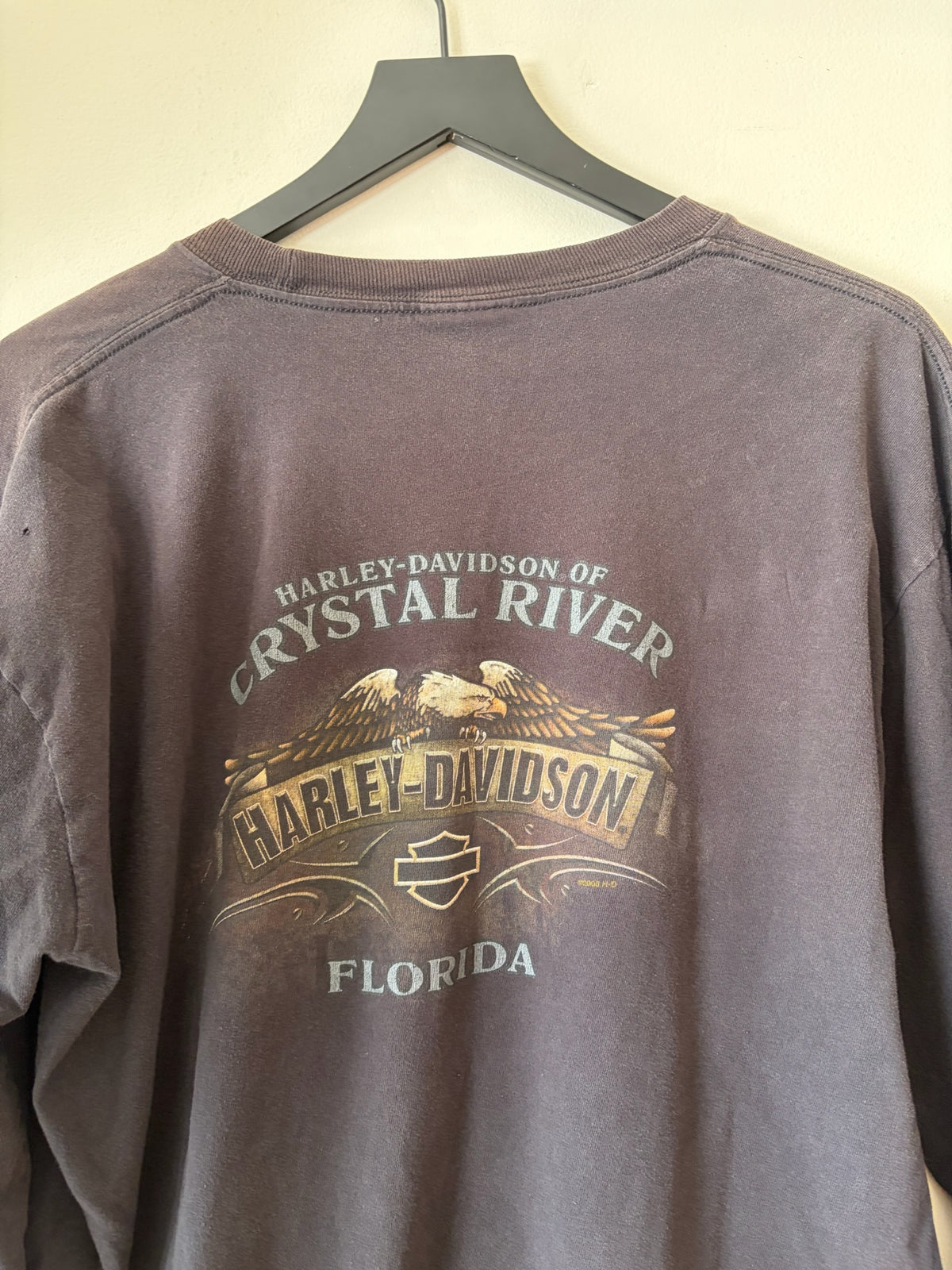 2000s Harley Jester Blue Flame Sleeve Shirt