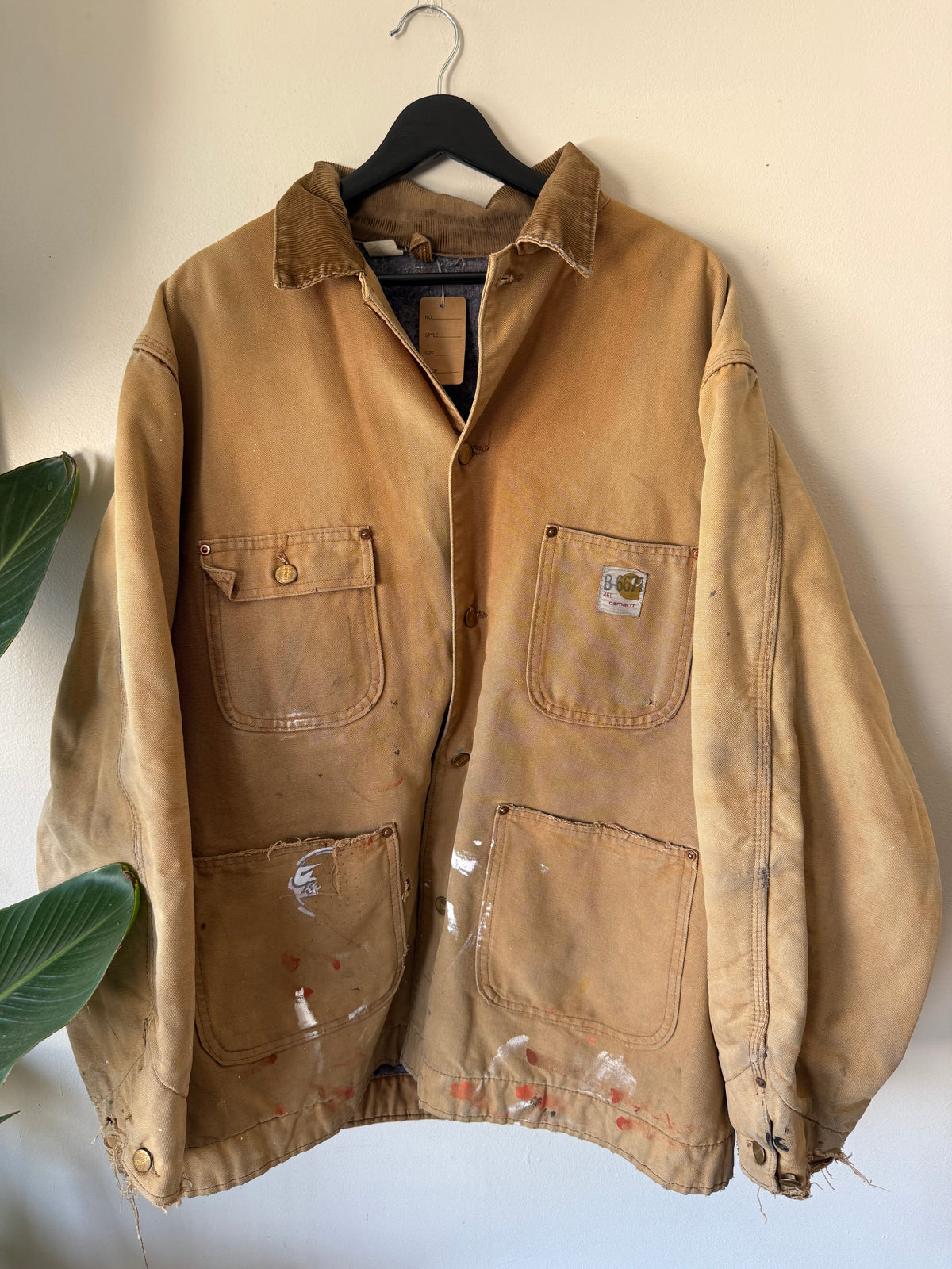 70s Paint Splattered Carhartt Chore Jacket