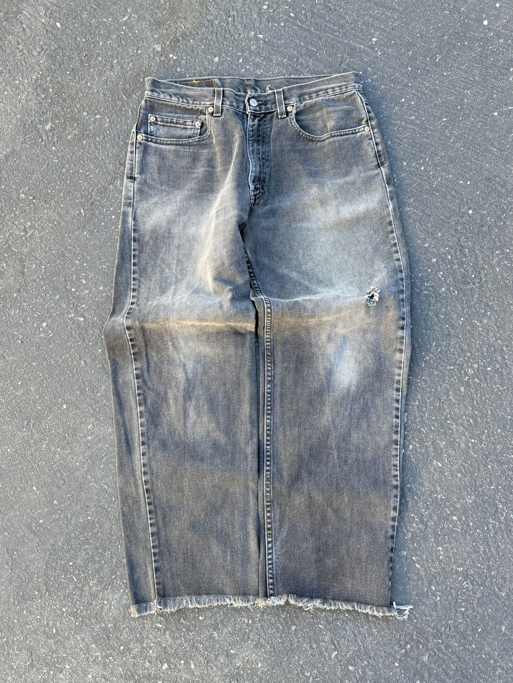 Faded Black Levi's 550 Jeans