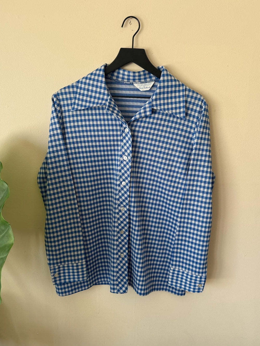 70s Sears Plaid Button-Up Shirt