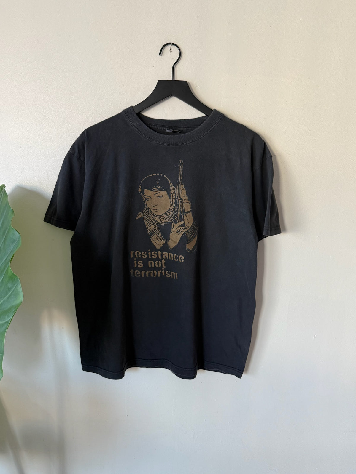 2000s Leila Khaled "Resistance Is Not Terriorism" Palestinian Liberation Shirt