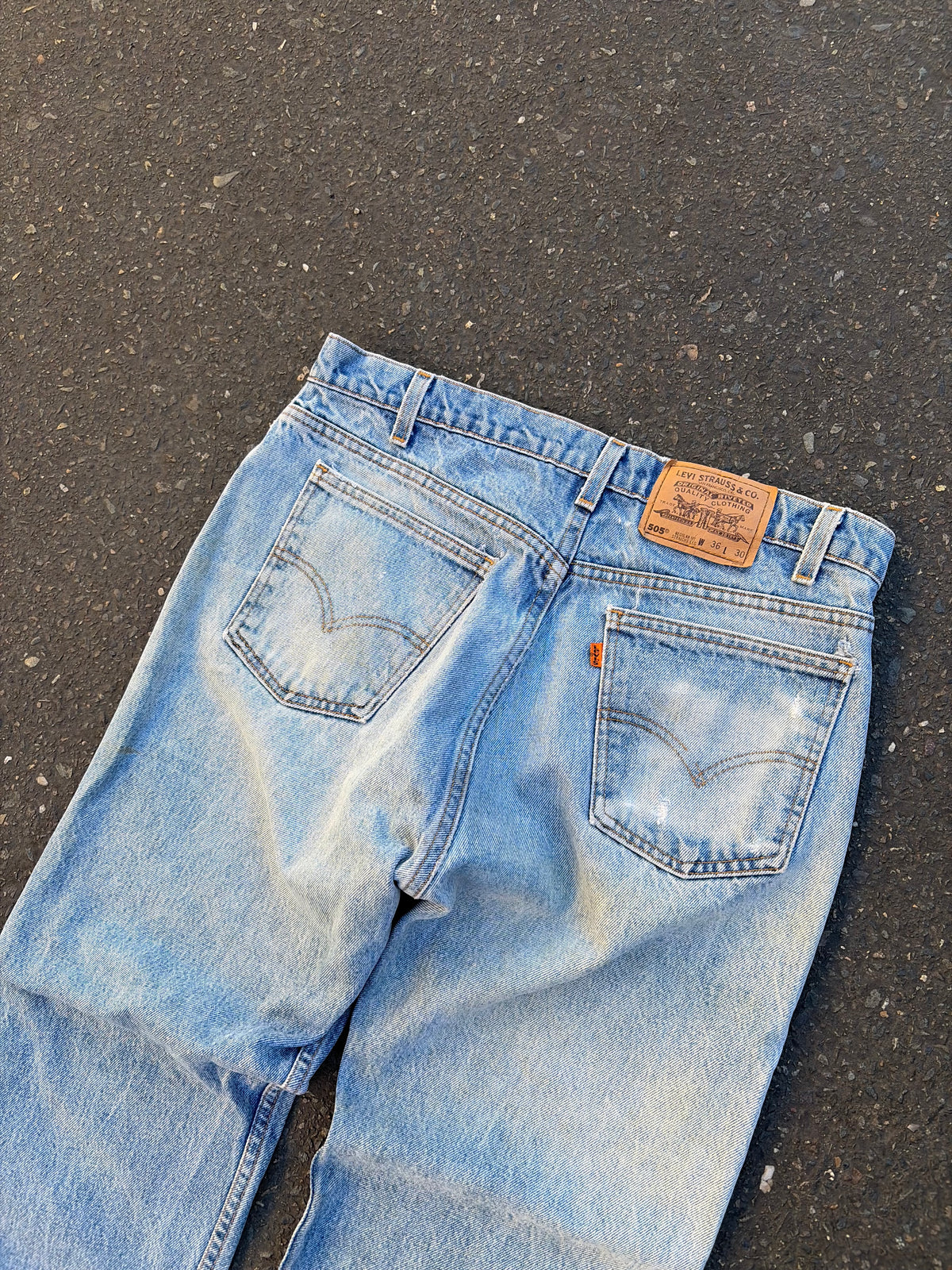90s Levis 505 Orange Tab Jeans