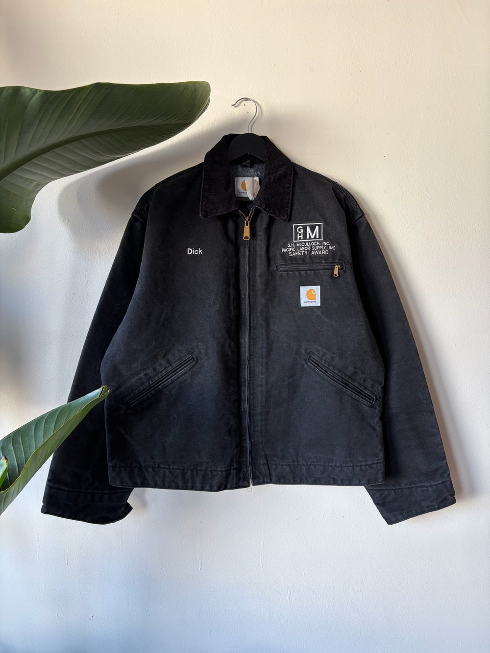 90s "Dick" Black Carhartt Detroit Jacket