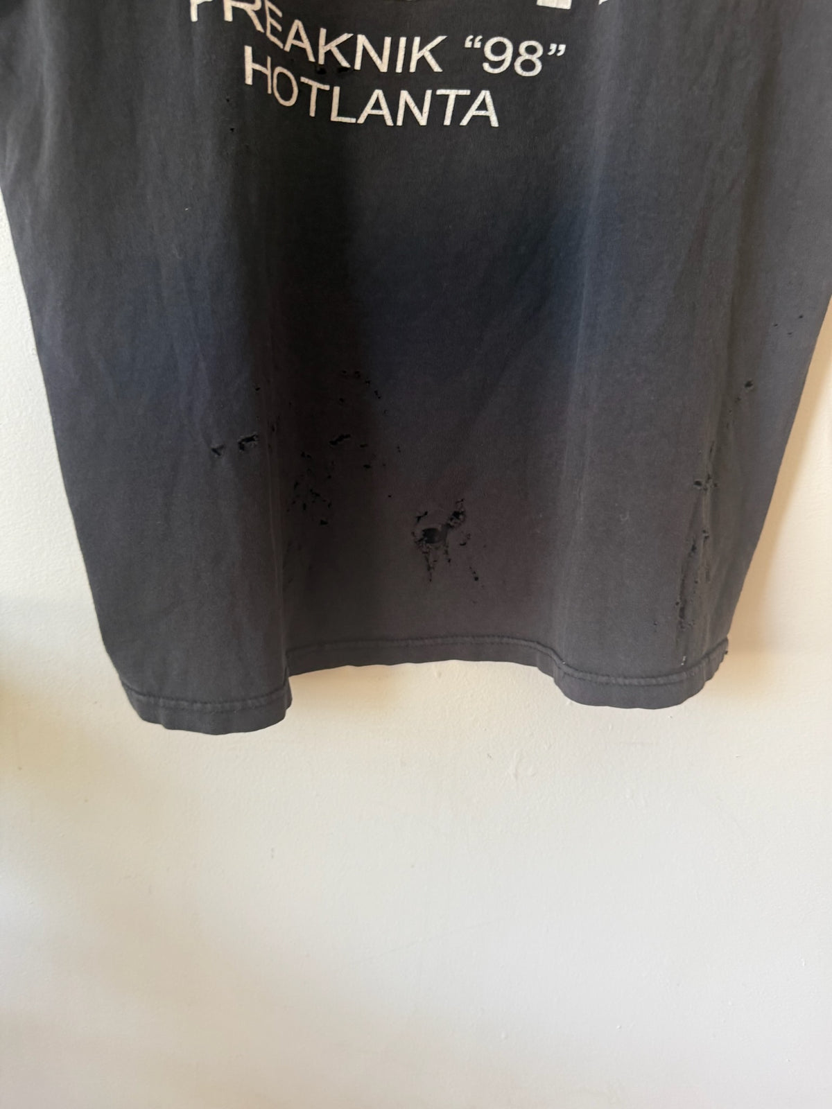 1998 Freaknik Tupac Thrashed Rap Tee