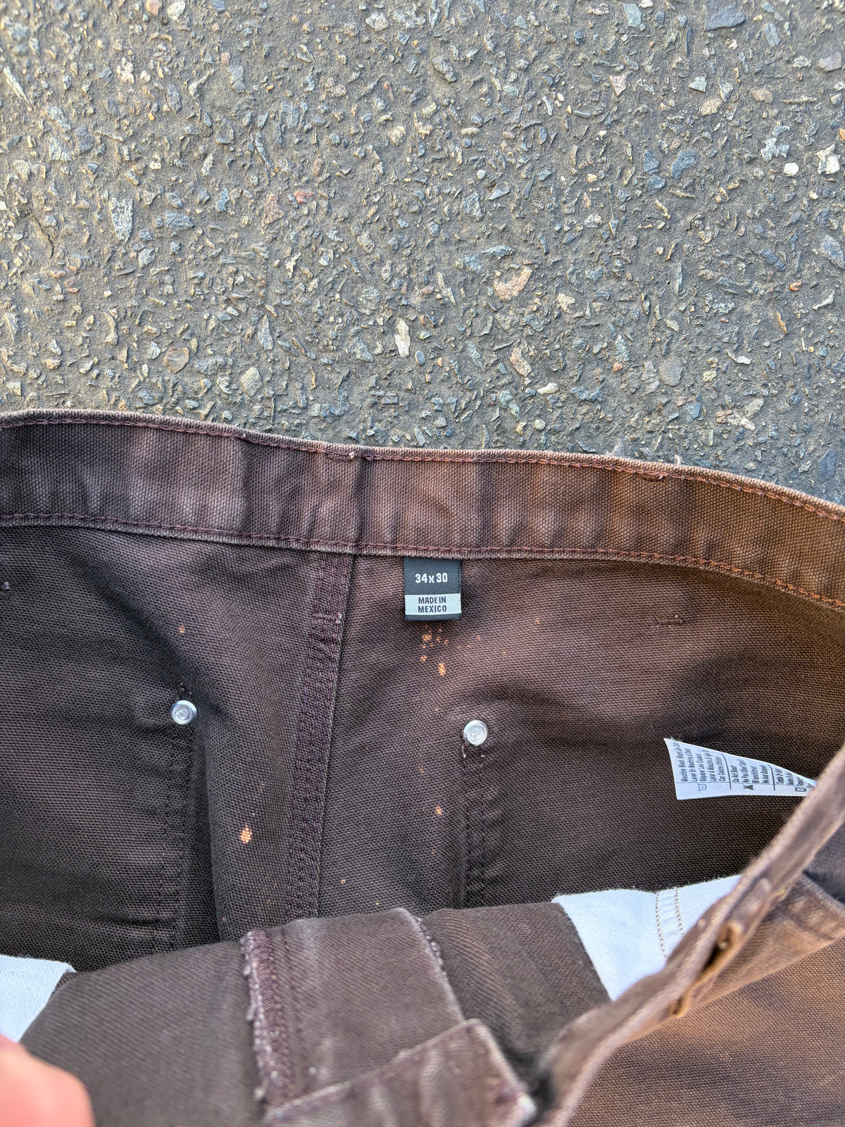 Brown Bleached Carhartt Double Knees