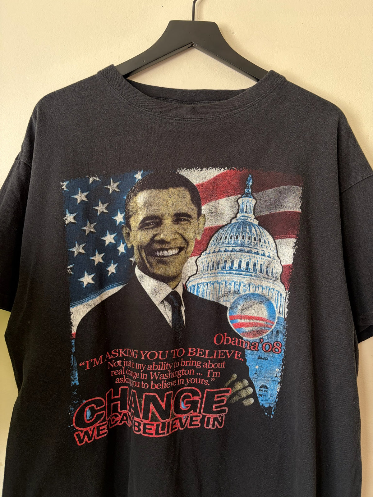 2000s Obama Faded Shirt