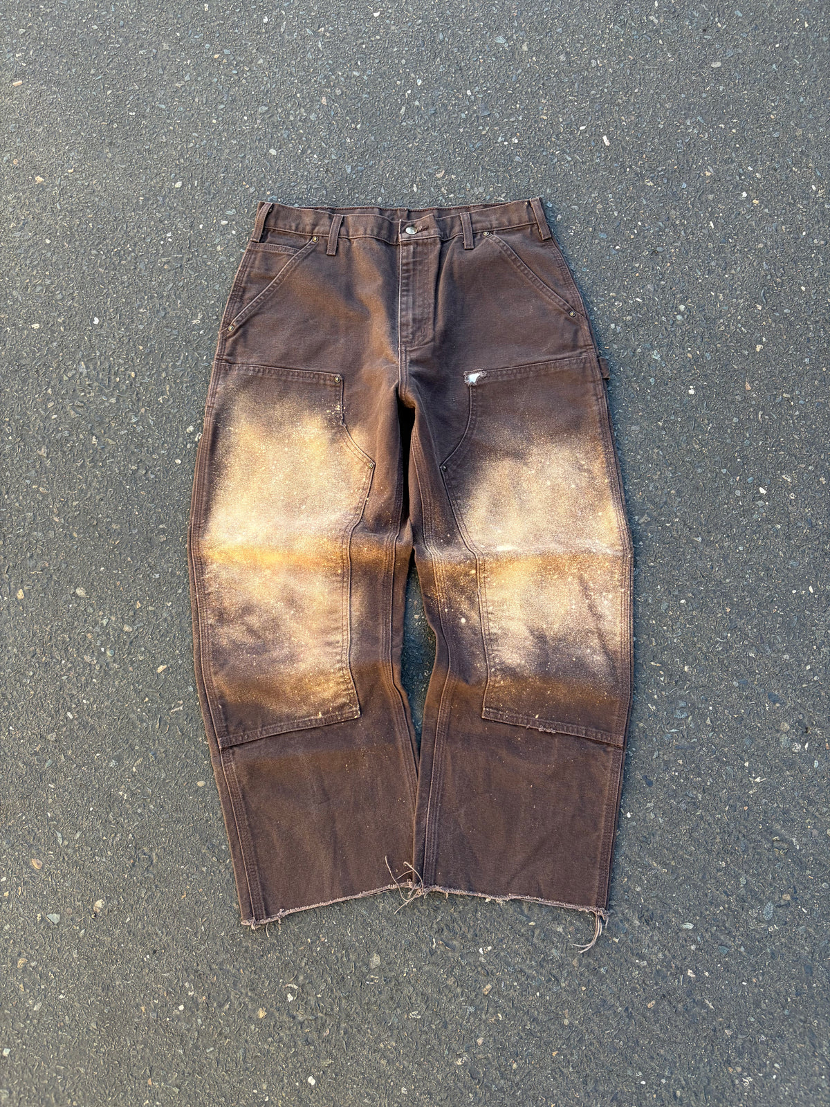 Brown Bleached Carhartt Double Knees