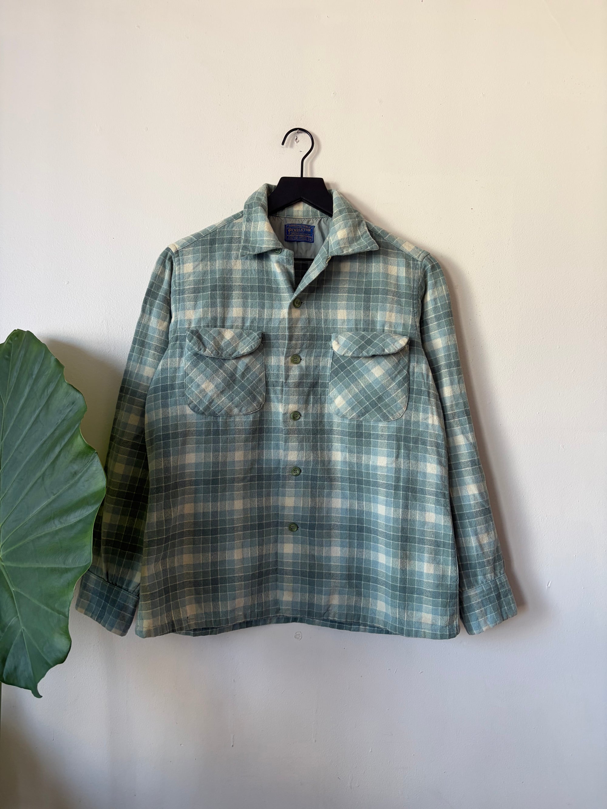 70s Pendleton Loop Collar Wool Flannel