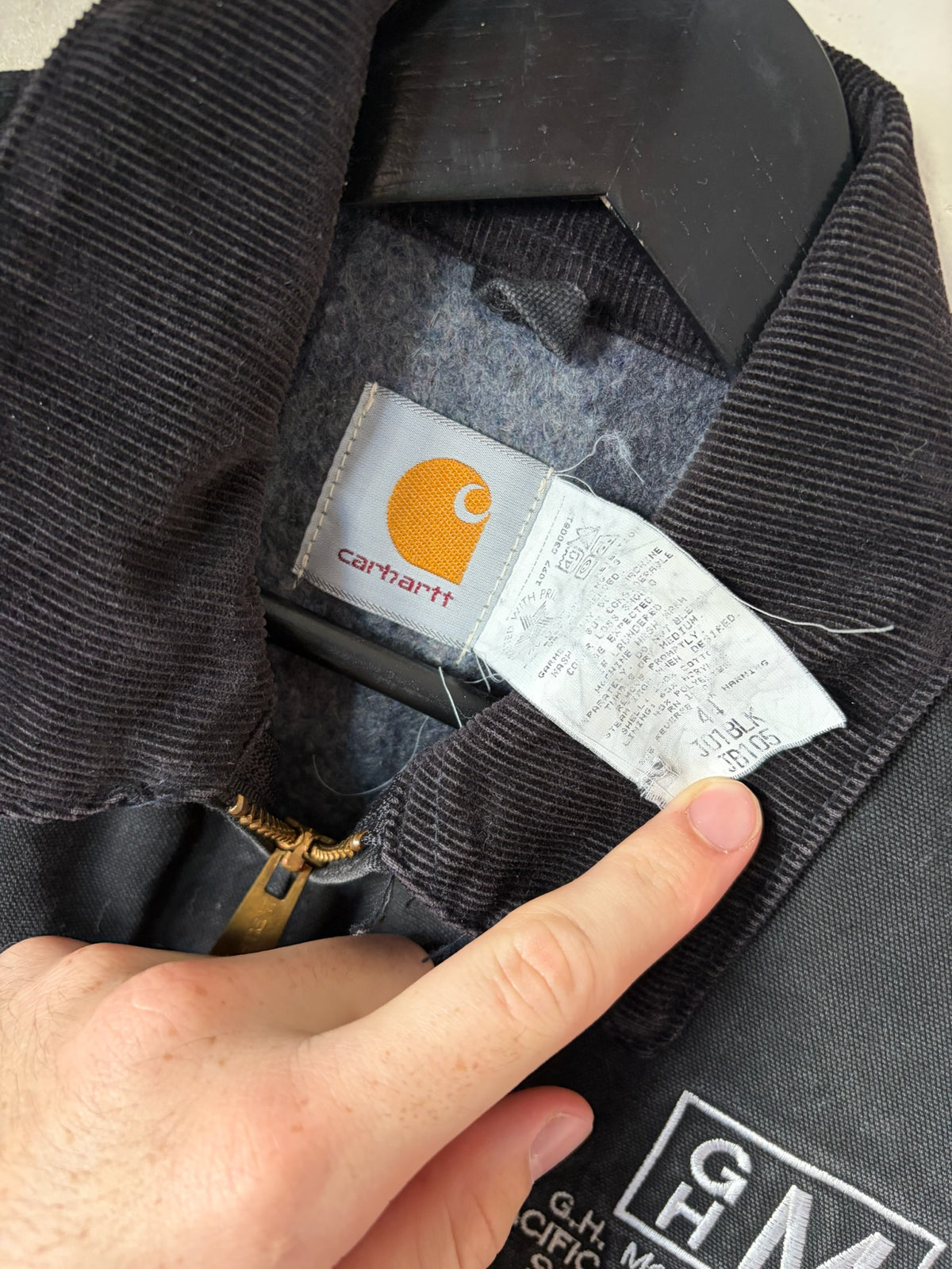 90s "Dick" Black Carhartt Detroit Jacket