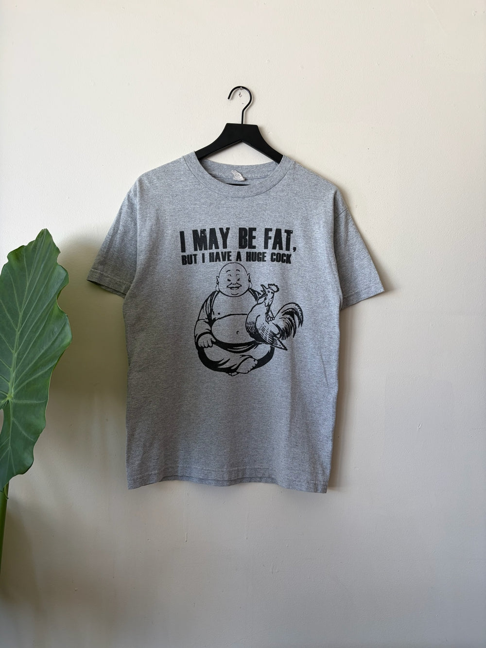 2000s Buddha "I May Be Fat But I Have a Huge Cock" Shirt