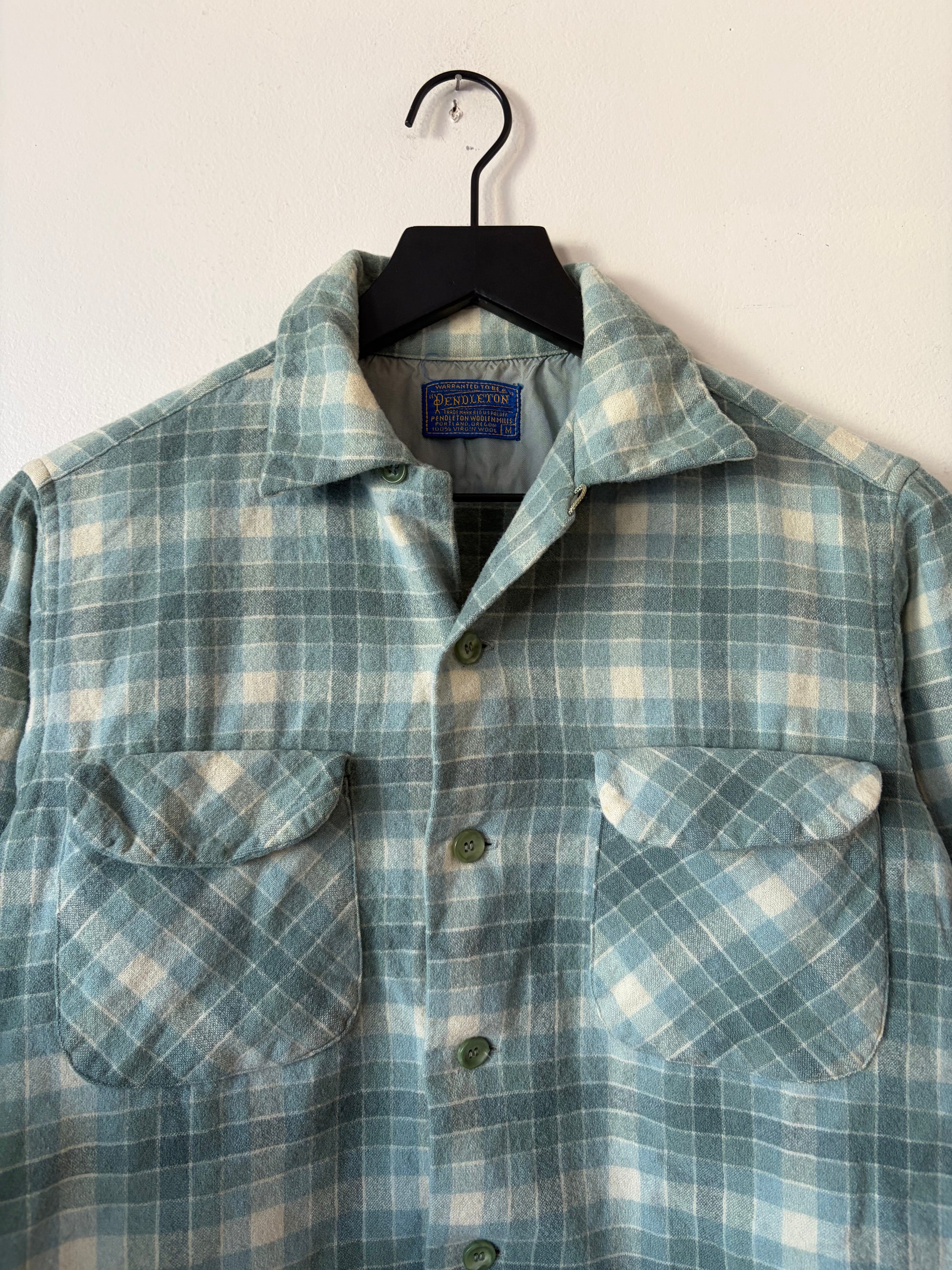 70s Pendleton Loop Collar Wool Flannel