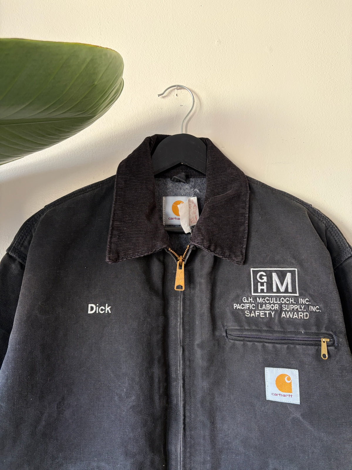 90s "Dick" Black Carhartt Detroit Jacket
