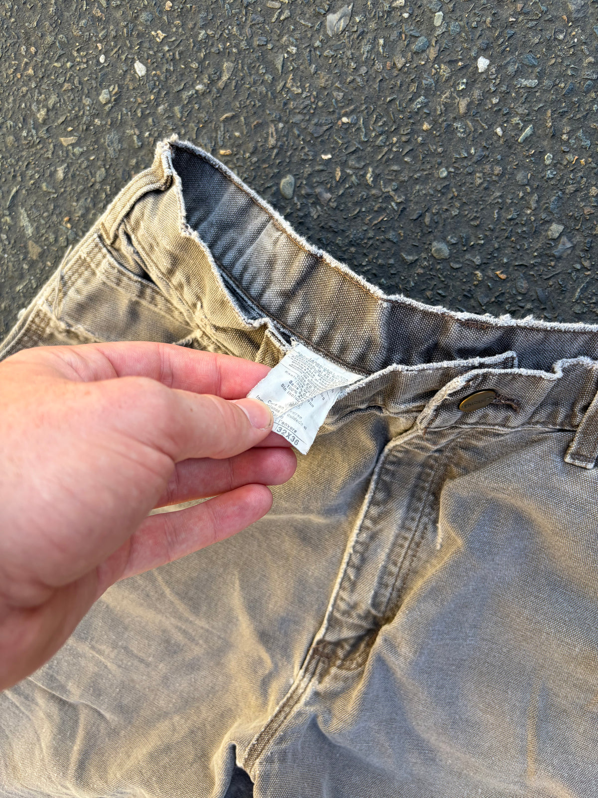 90s Faded Brown Carhartt Carpenter Pants