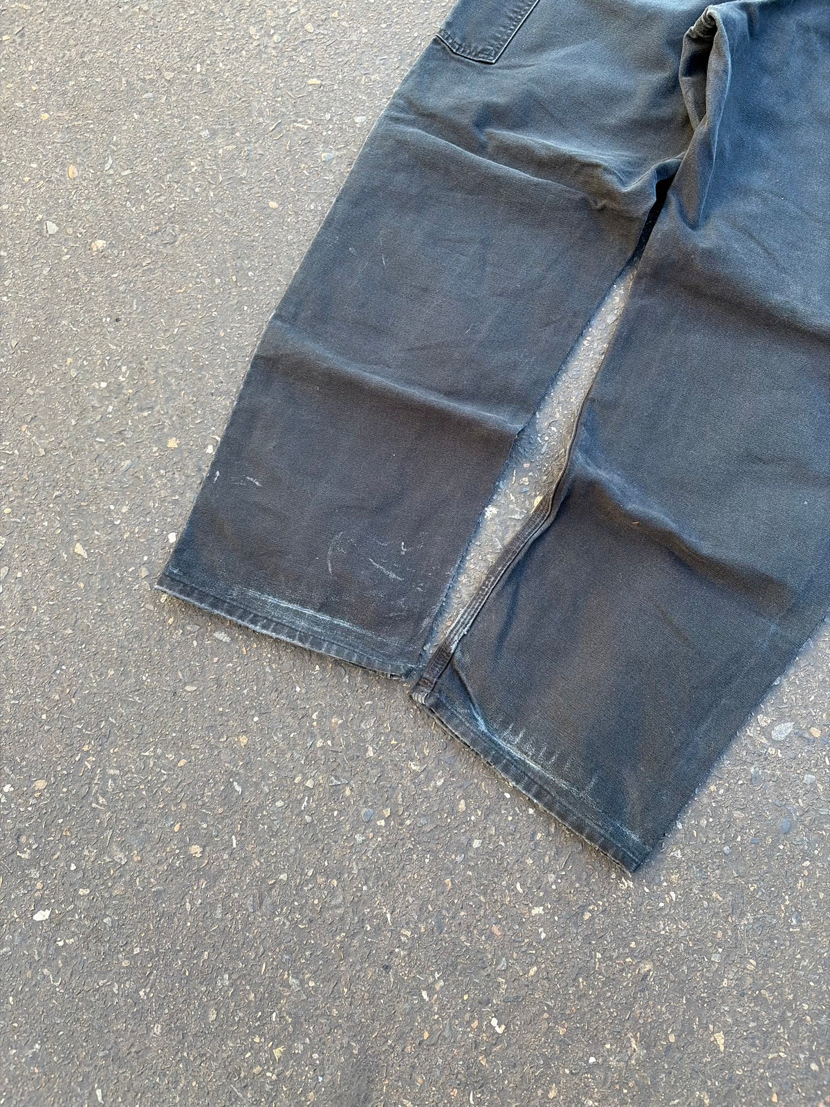 Black Paint Splattered Carhartt Double Knees