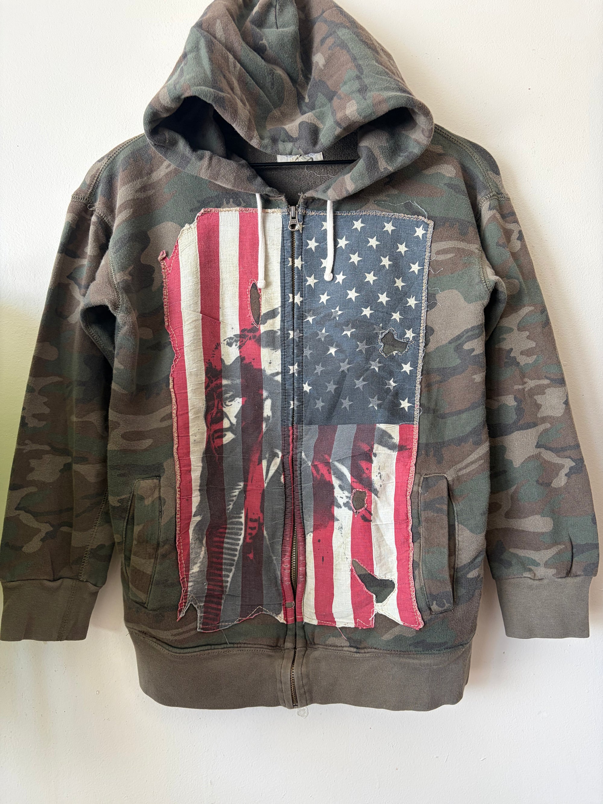 2000s Polo Denim And Supply Camo Zip Up