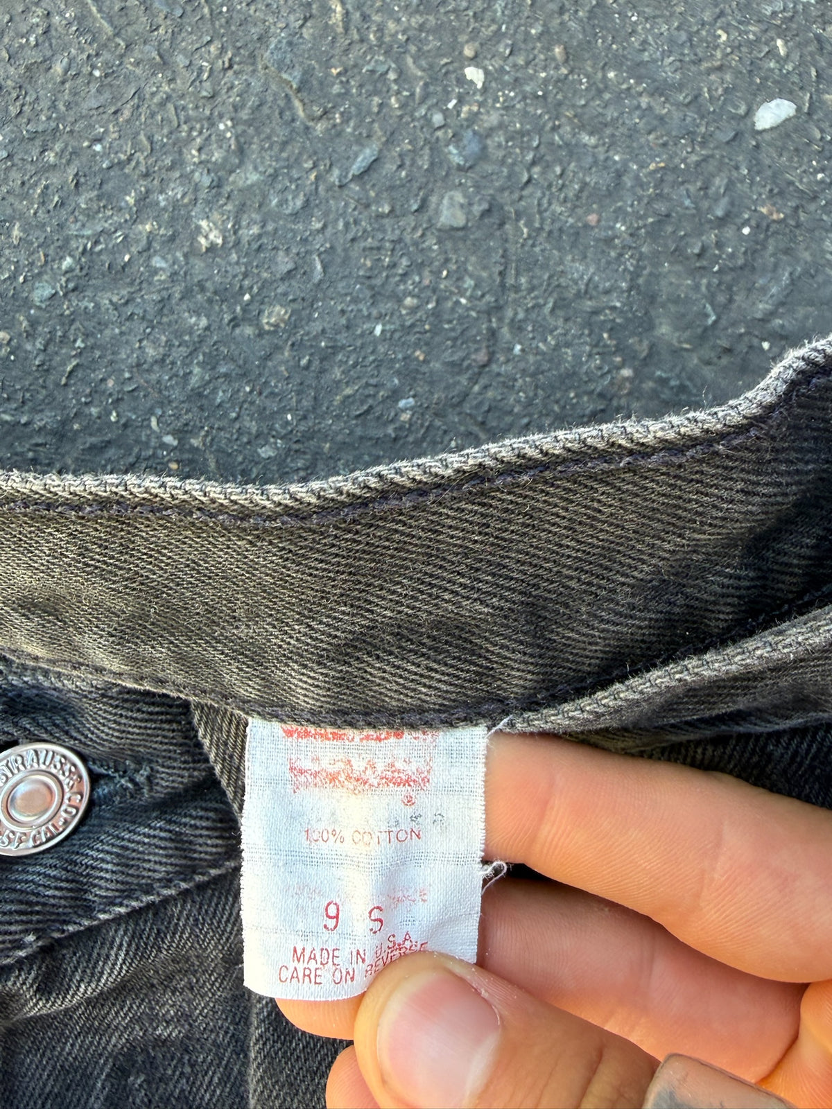 90s Made In USA Black Levi's 501
