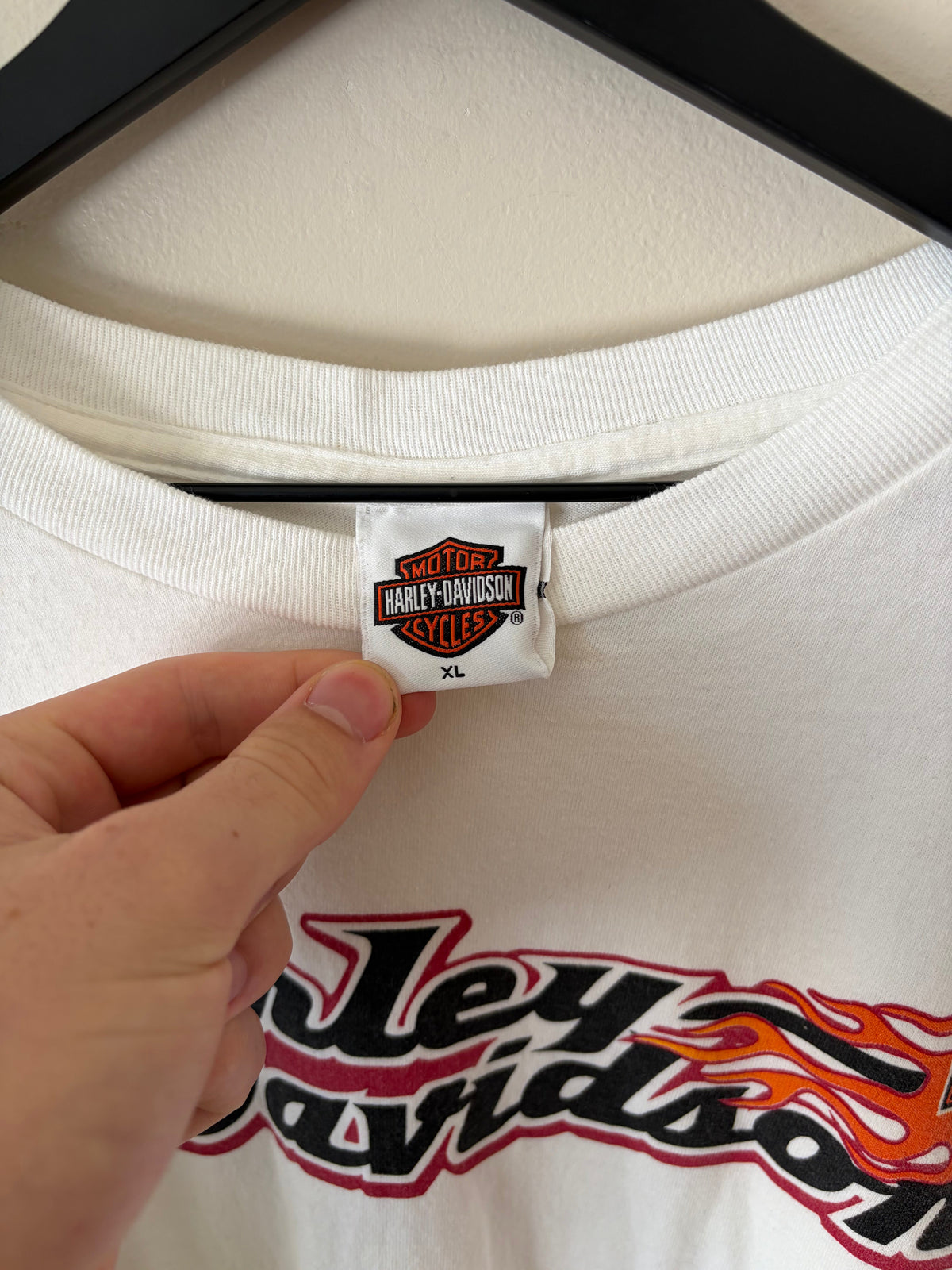 2000s Harley Davidson Flame Sleeve Shirt