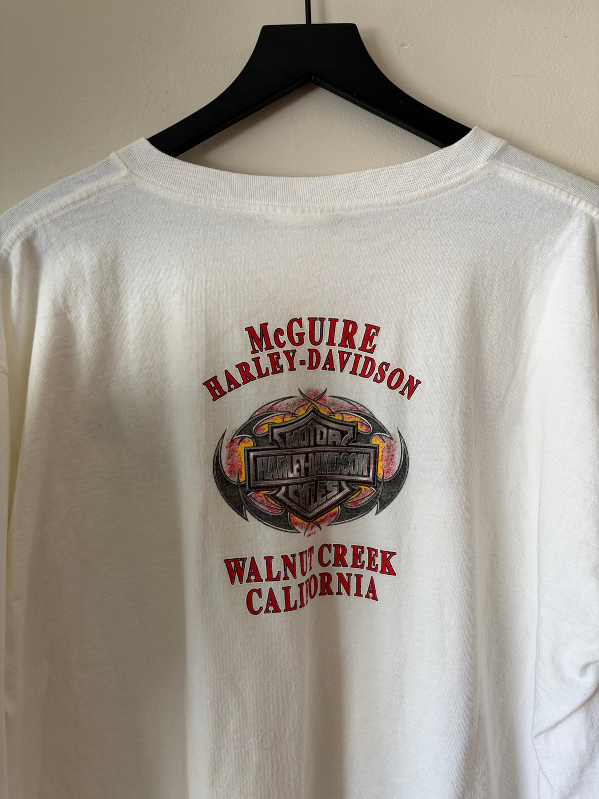 2000s Harley Davidson Flame Sleeve Shirt